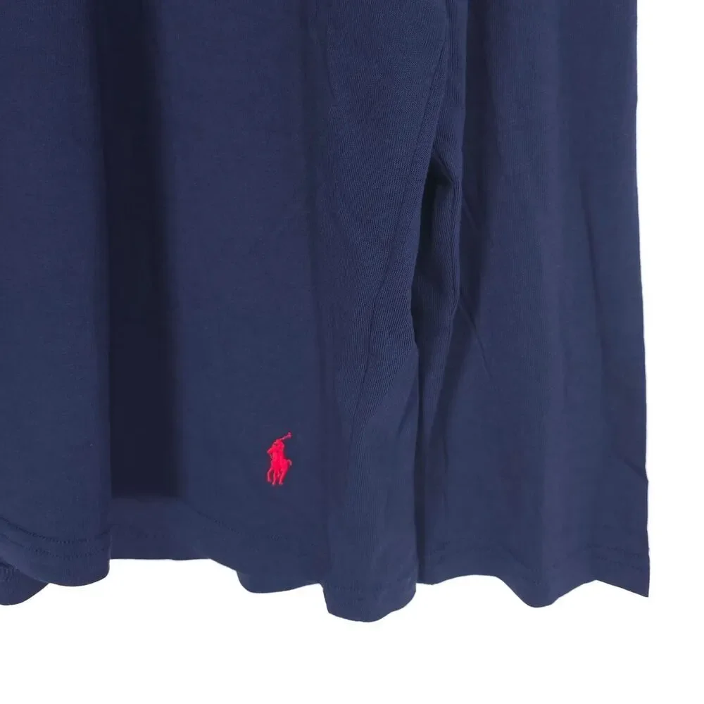 POLO RALPH LAUREN New LARGE Supreme Comfort Hoodie Mens Cotton Blend Navy Lounge